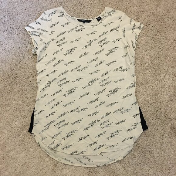 Vero Moda Boca Short Sleeve Dot Cluster Cream Hipster Blouse - Picture 10 of 15